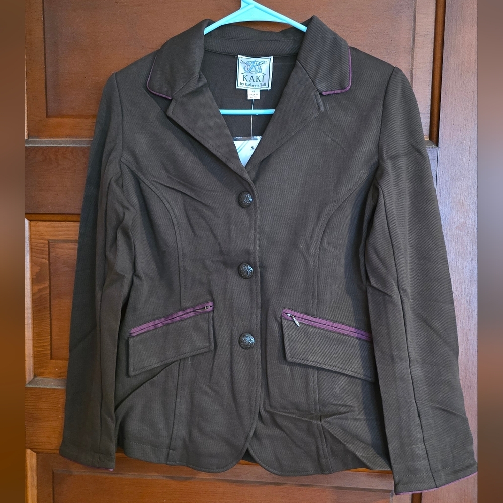 Show Jumping Coat with Purple Details